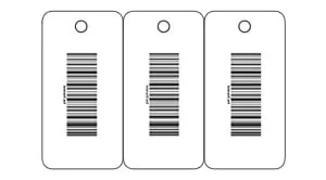 3 up Keytags White
