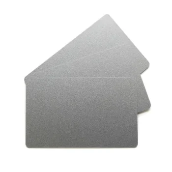 Blank PVC Silver Cards CR80