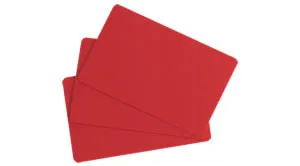 Red PVC Food Price Tag Cards